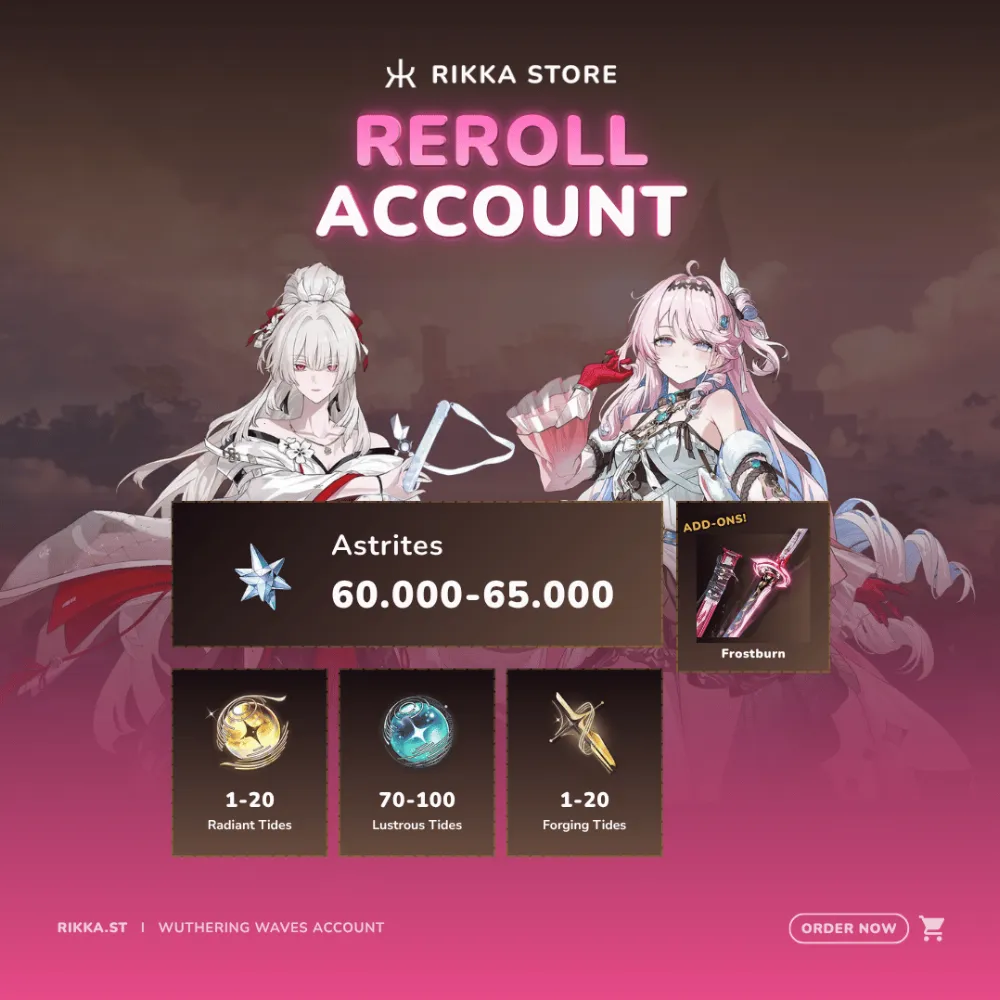 ☆ EU | Hiyuki + Signature + Denia + 60000+ Astrites | Reroll Account | DM for Catalog
