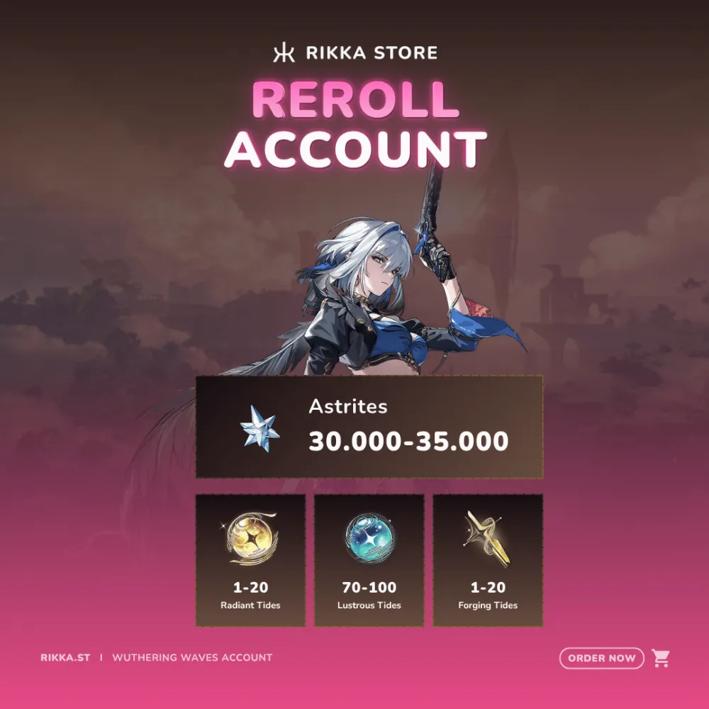 ☆ ASIA | Galbrena + 30000+ Astrites | Reroll Account | DM for Catalog