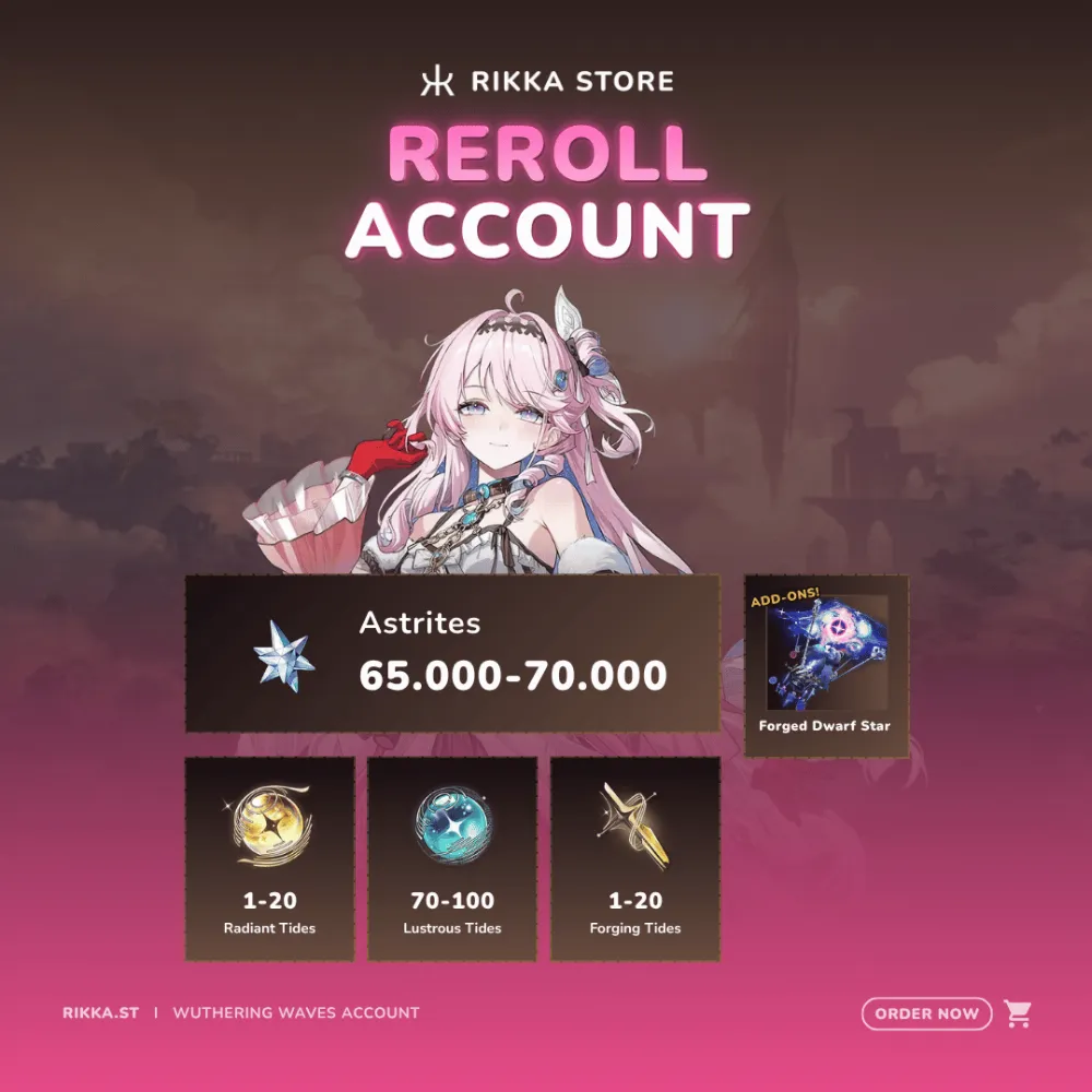☆ EU | Denia + Signature + 65000+ Astrites | Reroll Account | DM for Catalog