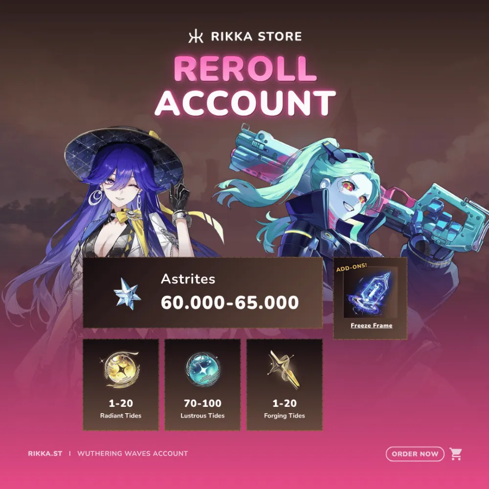 ☆ EU | Lucilla + Signature + Rebecca + 60000+ Astrites | Reroll Account | DM for Catalog