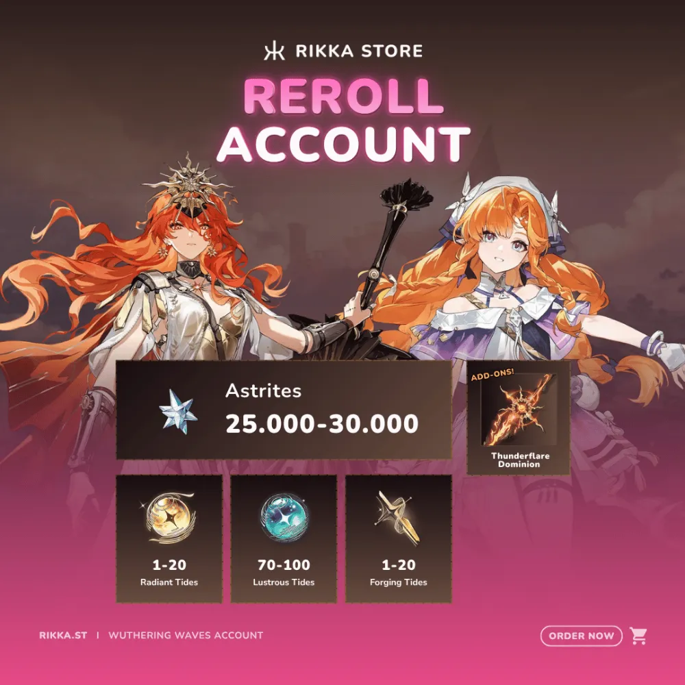 ☆ SEA | Augusta + Sigrika + Signature + 25000+ Astrites + Rebecca | Reroll Account | DM for Catalog