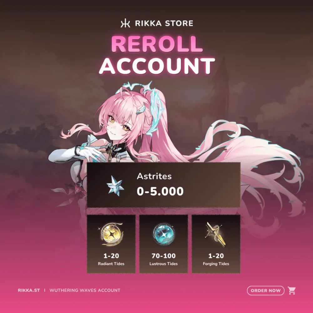 ☆ SEA | Aemeath RC 3 + 0-5000 Astrites + Rebecca | Reroll Account | DM for Catalog