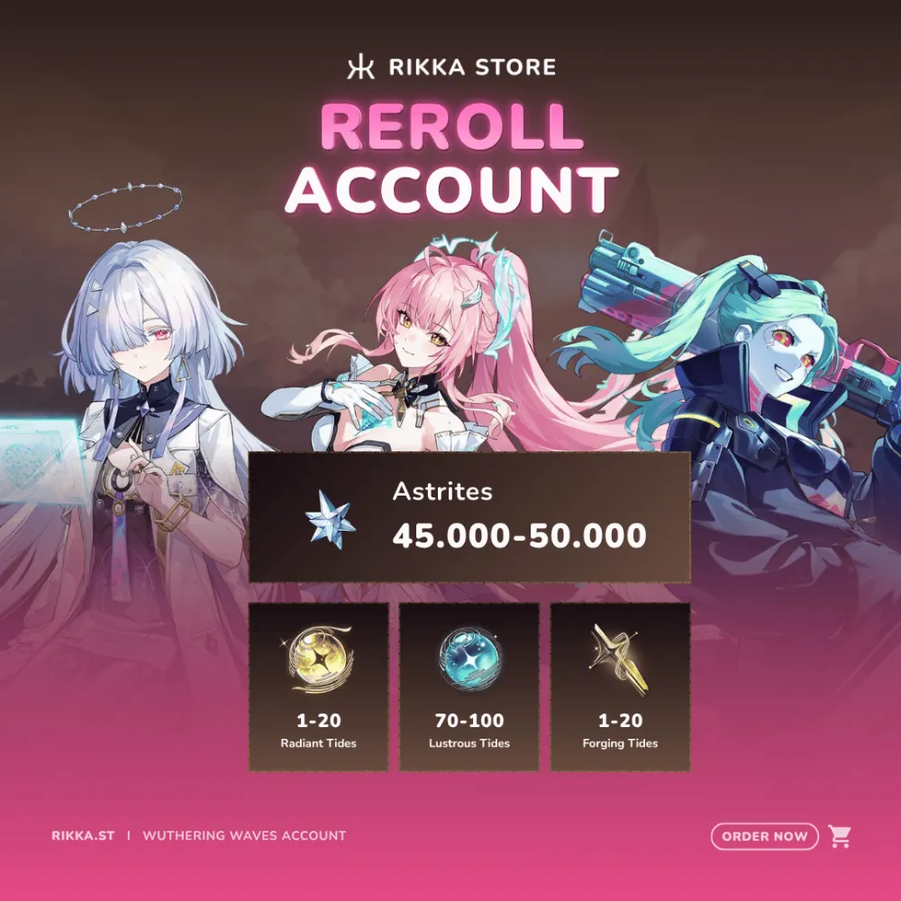☆ NA | Mornye + Aemeath + 45000+ Astrites + Rebecca | Reroll Account | DM for Catalog