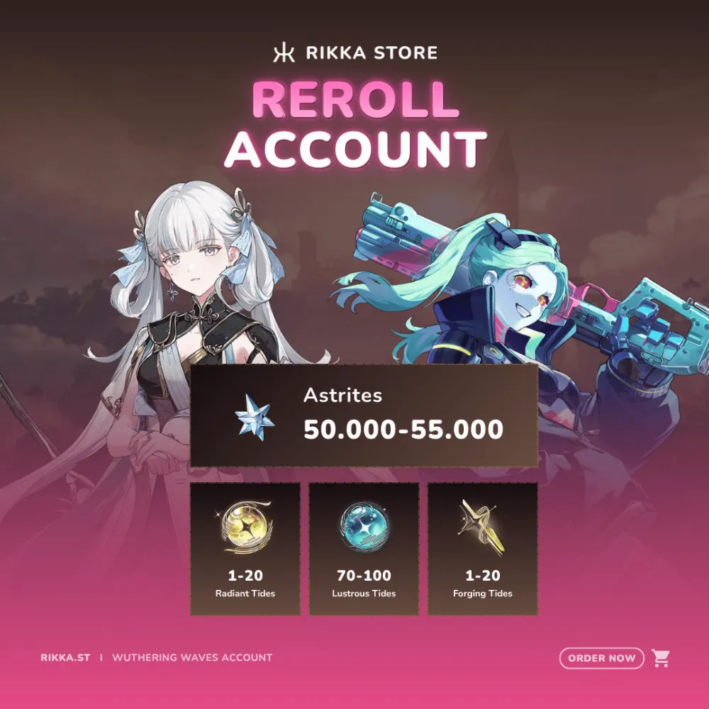 ☆ NA | Jinhsi + Signature + 10000+ Astrites + Rebecca | Reroll Account | DM for Catalog
