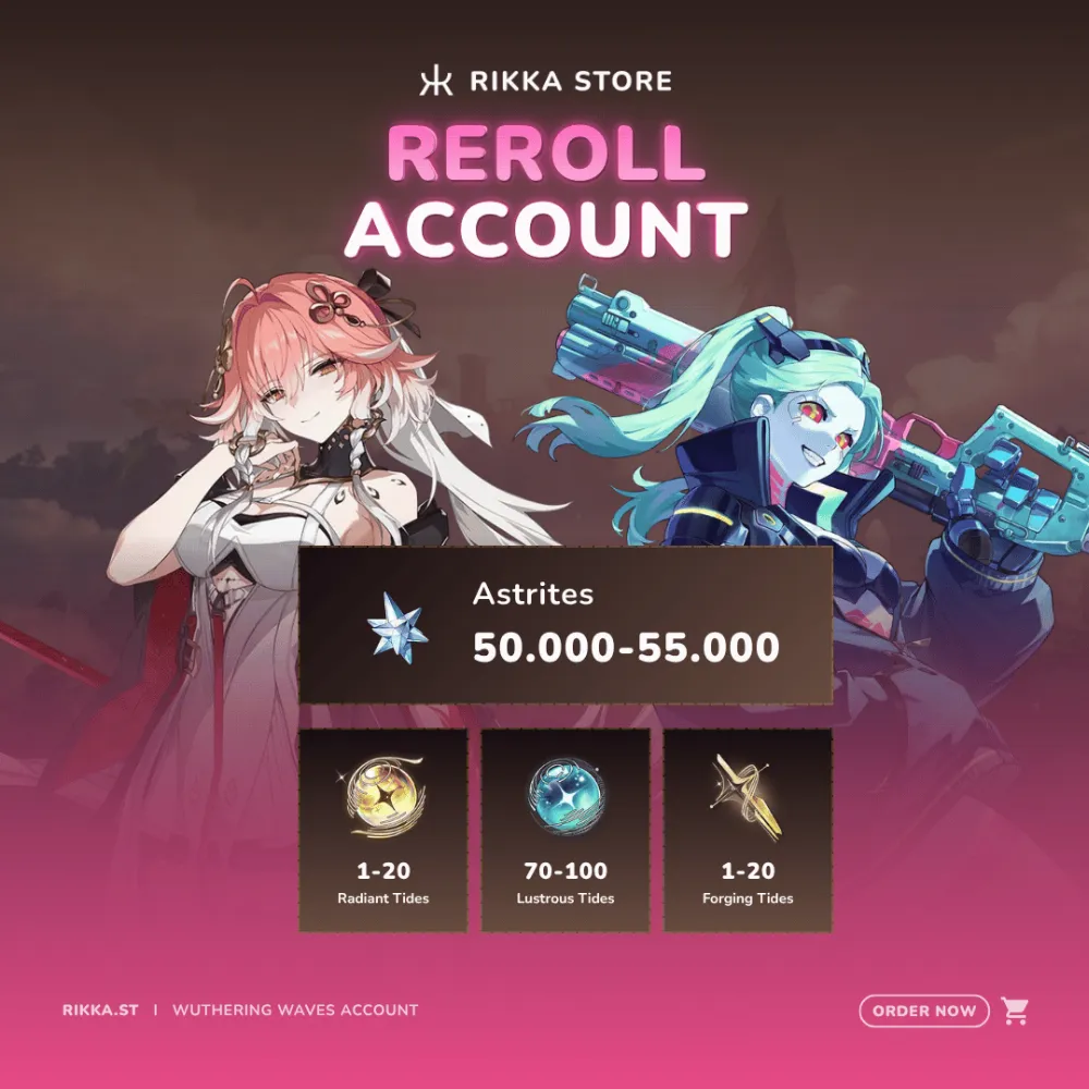 ☆ NA | Changli + 50000+ Astrites + Rebecca | Reroll Account | DM for Catalog