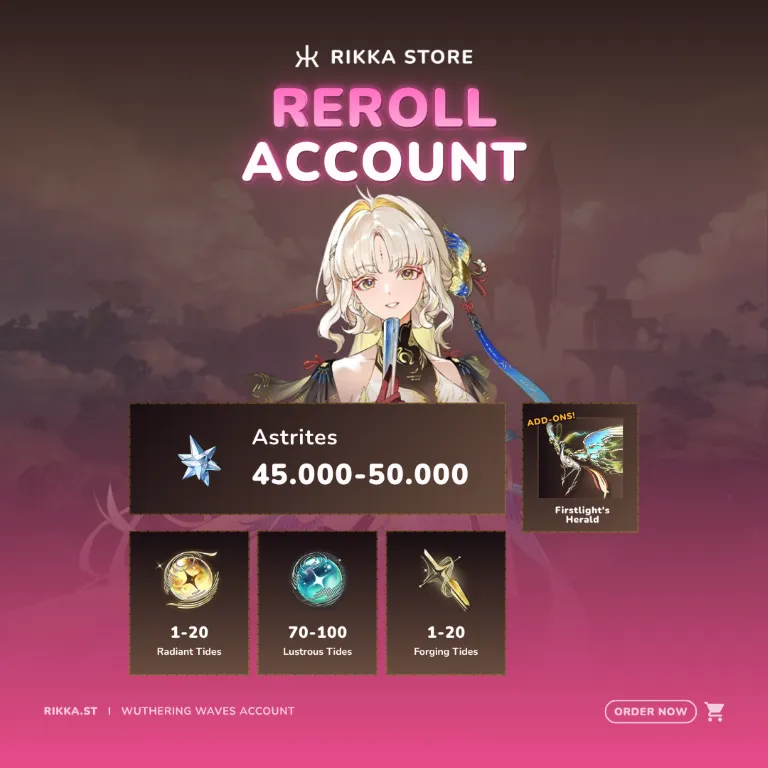 ☆ SEA | Suisui + Signature + 45000+ Astrites | Reroll Account | DM For Catalog