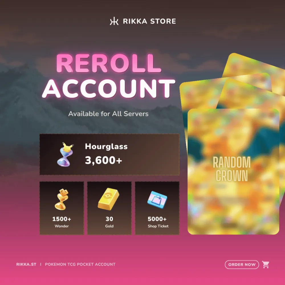 ☆ Global | 4x Random Crown | 5000+ Pack Hourglass, 1500+ Wonderglass, 50 Gold, 7000+ Shop Ticket