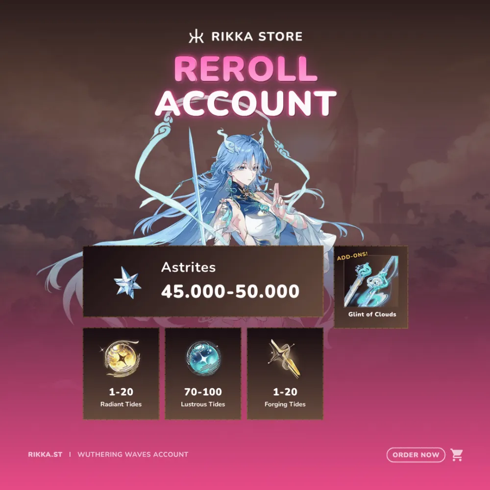 ☆ ASIA | Qingxiao + Signature + 45000+ Astrites | Reroll Account | DM For Catalog