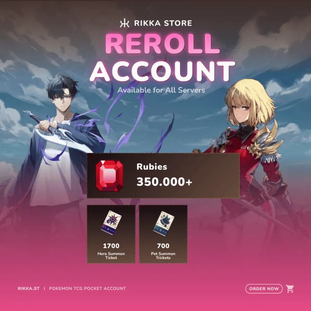 ☆ Global-HMT | 350000+ Rubies, 1700x Hero Tickets, 700x Pet Tickets | Sung Jinwoo + Cha Hae-In
