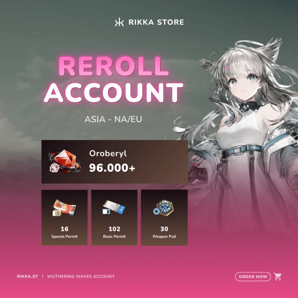 ☆ NA/EU | 96000+ Oroberyl, 16x Special Permit, 102x Basic Permit, 30x Weapon Pull, 4x 10-Pulls