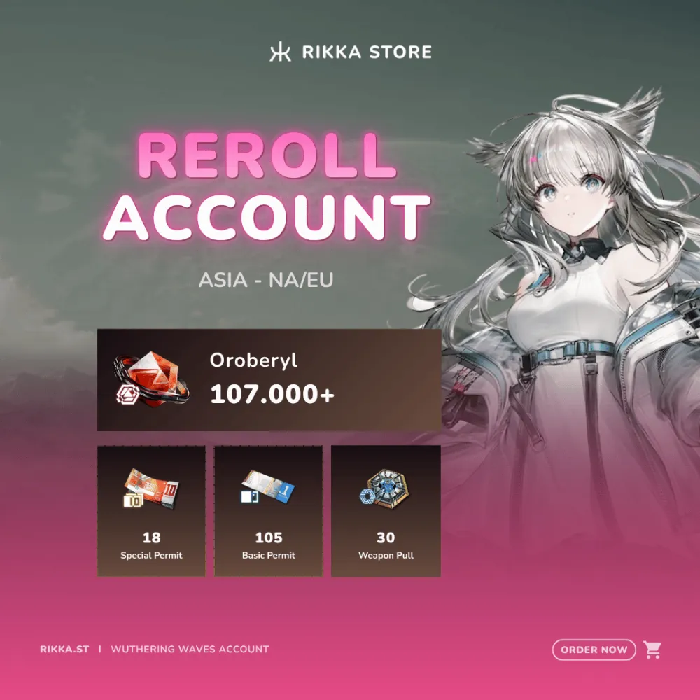 ☆ NA/EU | 107000+ Oroberyl, 18x Special Permit, 105x Basic Permit, 30x Weapon Pull, 4x 10-Pull
