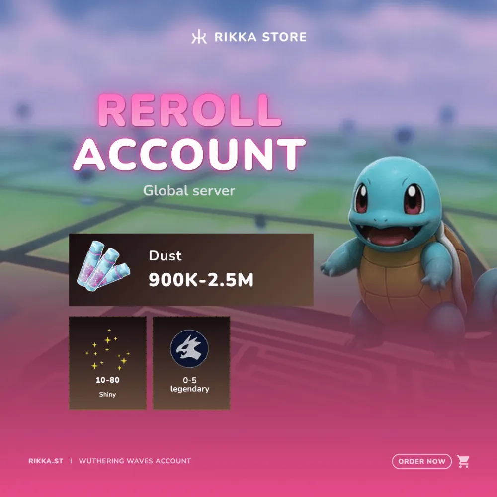 ☆ Global | Lv. 55 | 900K-2.5M Dust | 10-80 Shiny | 0-5 Legendary | Random Hundo | Starter | PG55