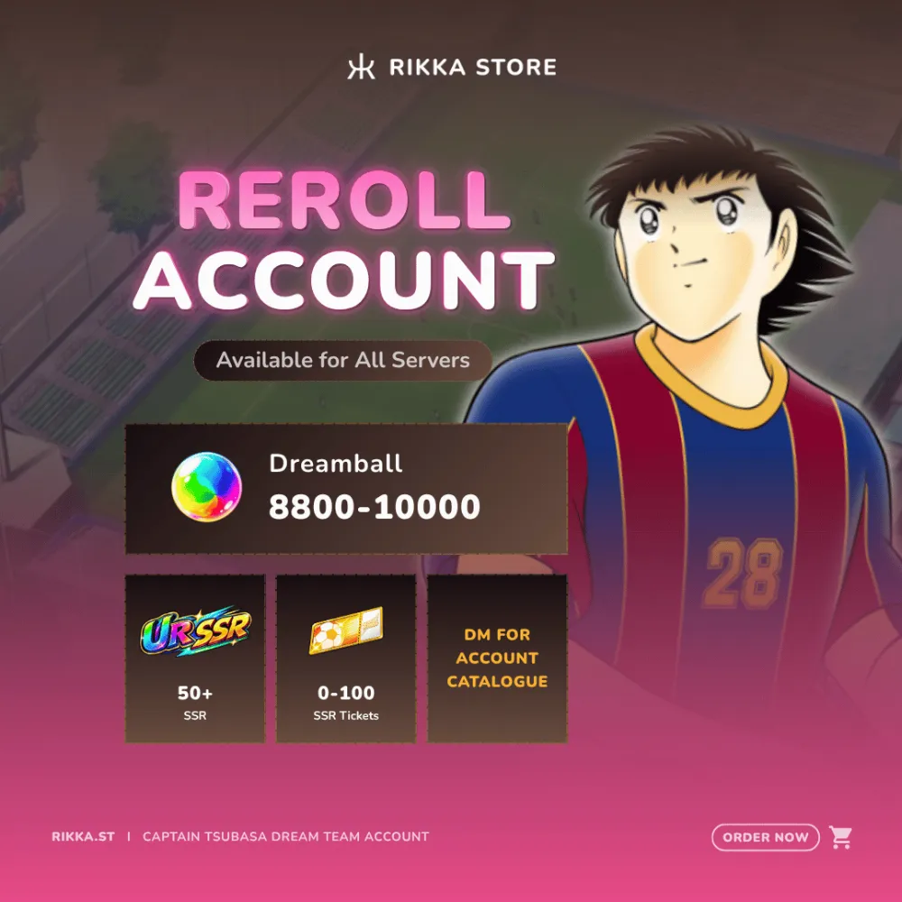 ☆ Global | 8800-10000+ Dream Balls | 50+ SSR + 0-100 SSR Tickets | Lv 1 Reroll Account