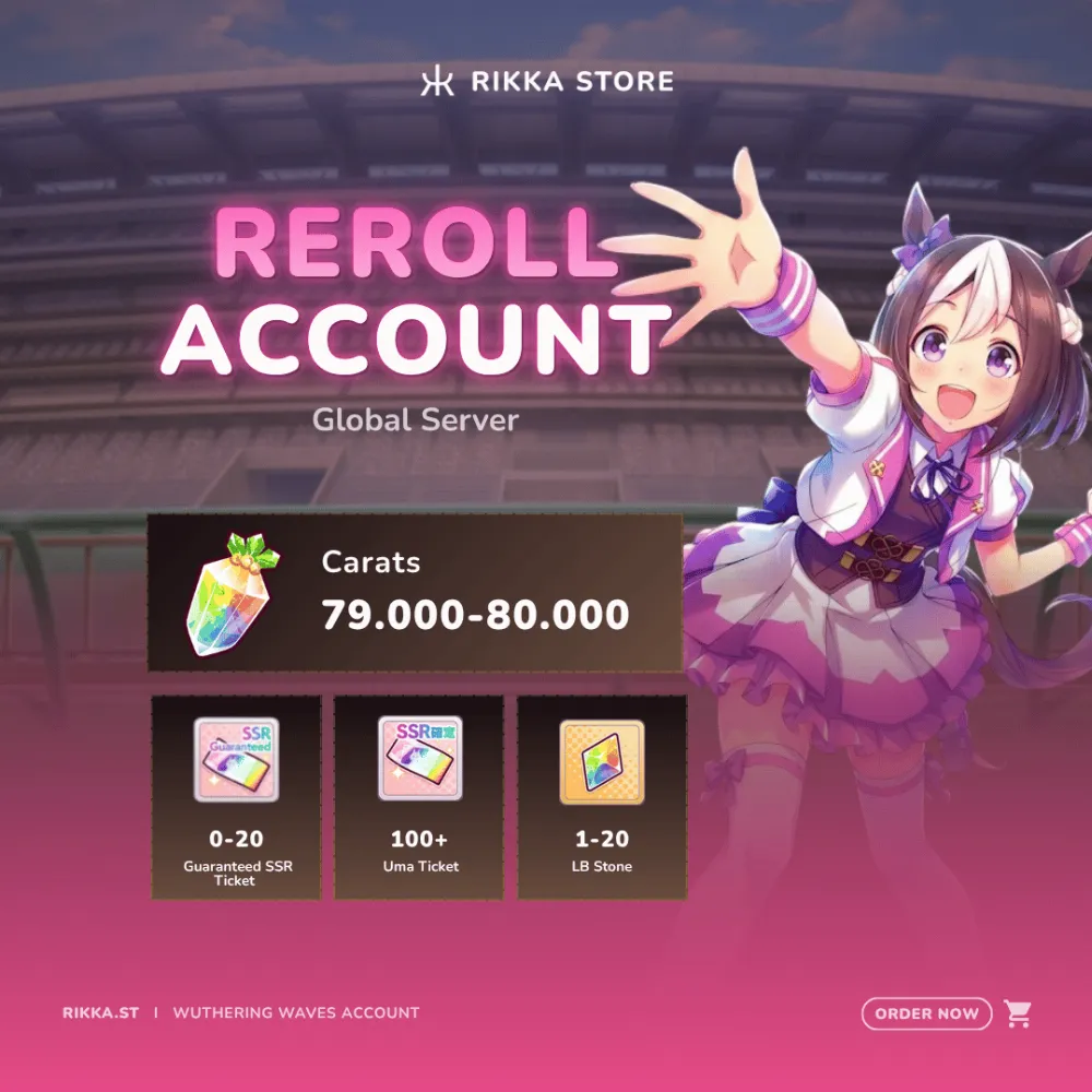 ☆ Global | 53000 Carrats | 6x Guaranteed SSR Ticket | 6x 3☆ Uma Ticket | DM For Catalog