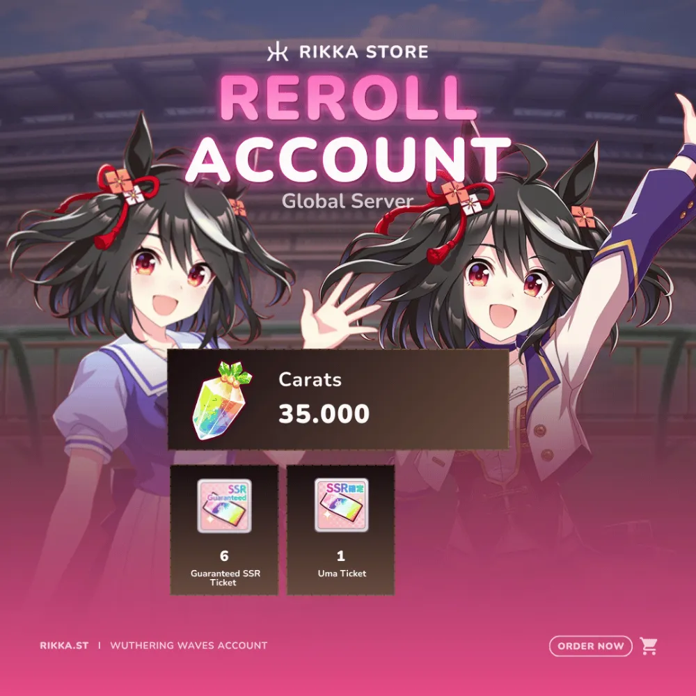 ☆ Global | 35000 Carrats | MLB Kitasan Black SSR + Kitasan Black (Festival) | 6x SSR Ticket