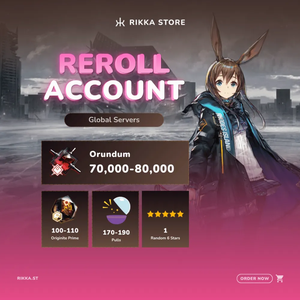 ☆ Global | 170-190 Pulls | 70000+ Orundum 100-110 Originite Prime 1 Random 6-Star