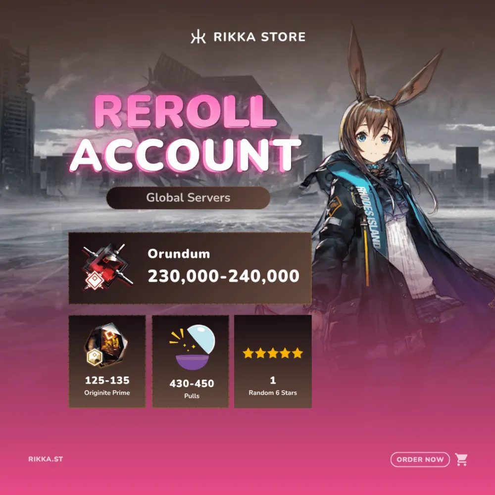 ☆ Global | 430-450 Pulls | 230000+ Orundum 125-135 Originite Prime 1 Random 6-Star