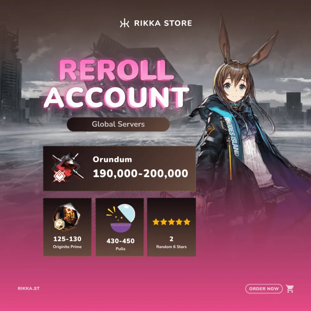 ☆ Global | 430-450 Pulls | 190000+ Orundum 120-130 Originite Prime 2 Random 6-Stars