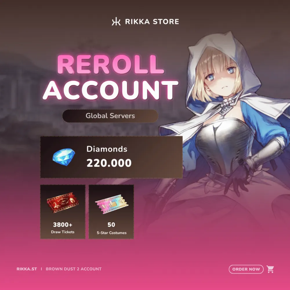 ☆ Global | 220000+ Dia | 3800+ Tix | 50+ 5☆ Costumes | UR Gear & Mats | DM for Catalog