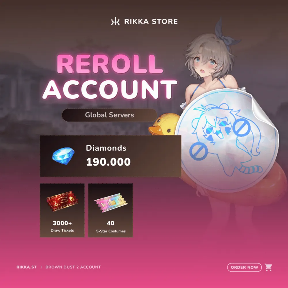 ☆ Global | 190000+ Dia | 3000 Tix | Swimsuit Teresse | 8-20 Limited | 40+ 5☆ | DM for Catalog