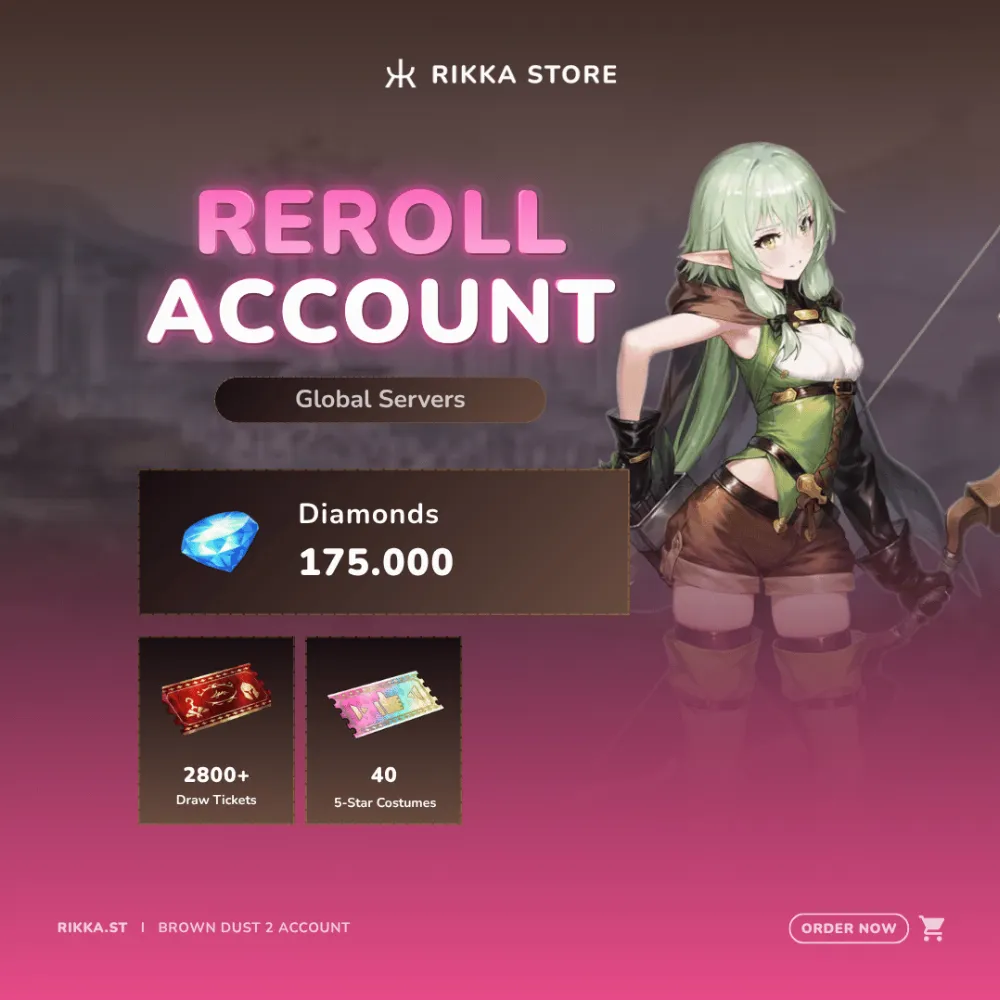 ☆ Global | 175000+ Dia | 2800 Tix | +5 High Elf Archer (Goblin Slayer Collab) | 8-20 Limited