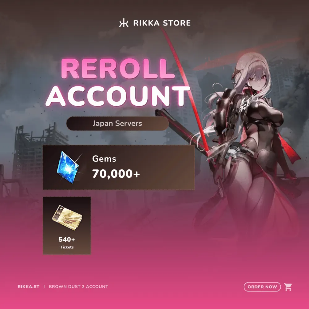 ☆ Japan | 60000+ Gems | 560+ Tickets | 760+ Pulls | Scarlet: Black Shadow + 9-12x SSR | Reroll