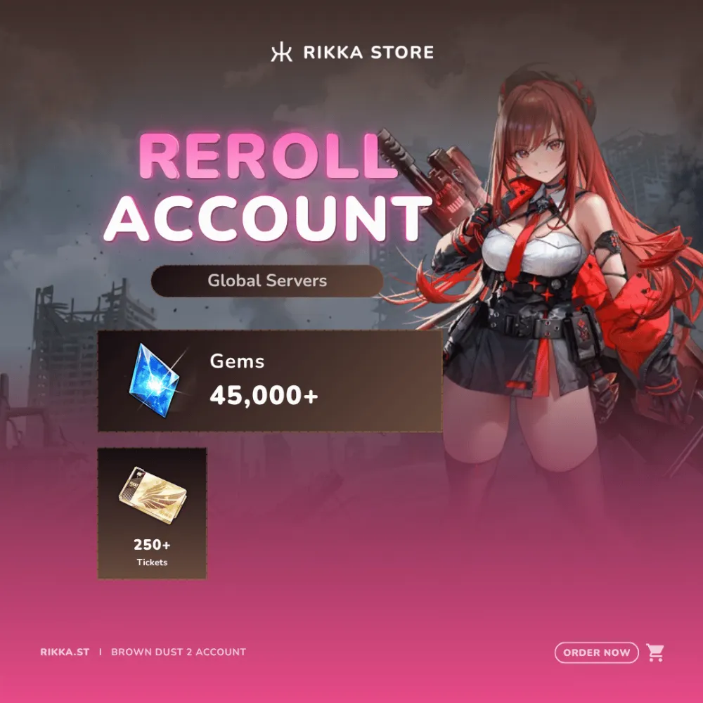 ☆ Global | 45000+ Gems | 250+ Tickets | Rapi: Red Hood + 5x SSR | Reroll Account | DM for Catalog