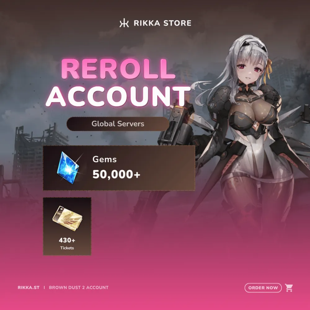 ☆ Global | 50000+ Gems | 430+ Tickets | Modernia + 6x SSR | Reroll Account | DM for Catalog