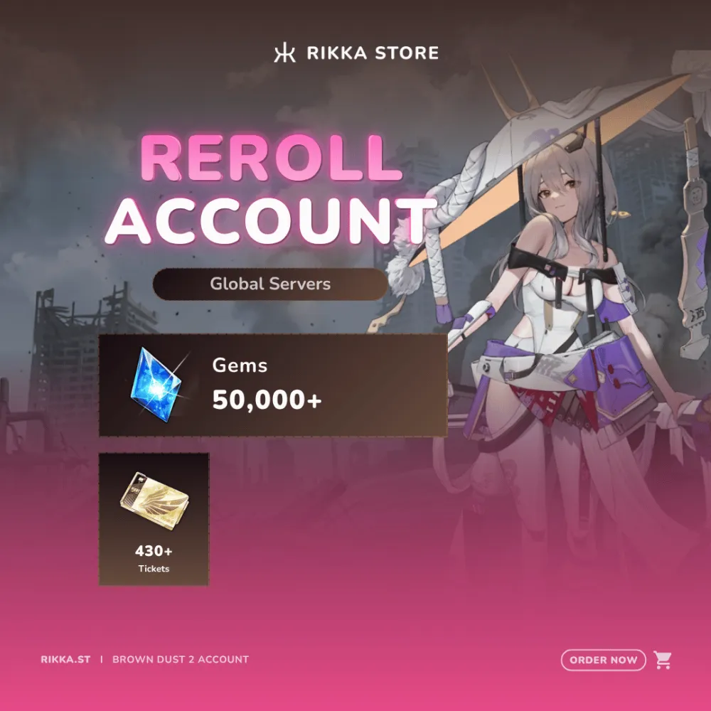 ☆ Global | 50000+ Gems | 430+ Tickets | Scarlet + 6x SSR | Reroll Account | DM for Catalog