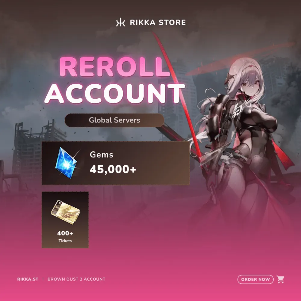 ☆ Global | 45000+ Gems | 400+ Tickets | Scarlet: BS + 6x SSR | Reroll Account | DM for Catalog