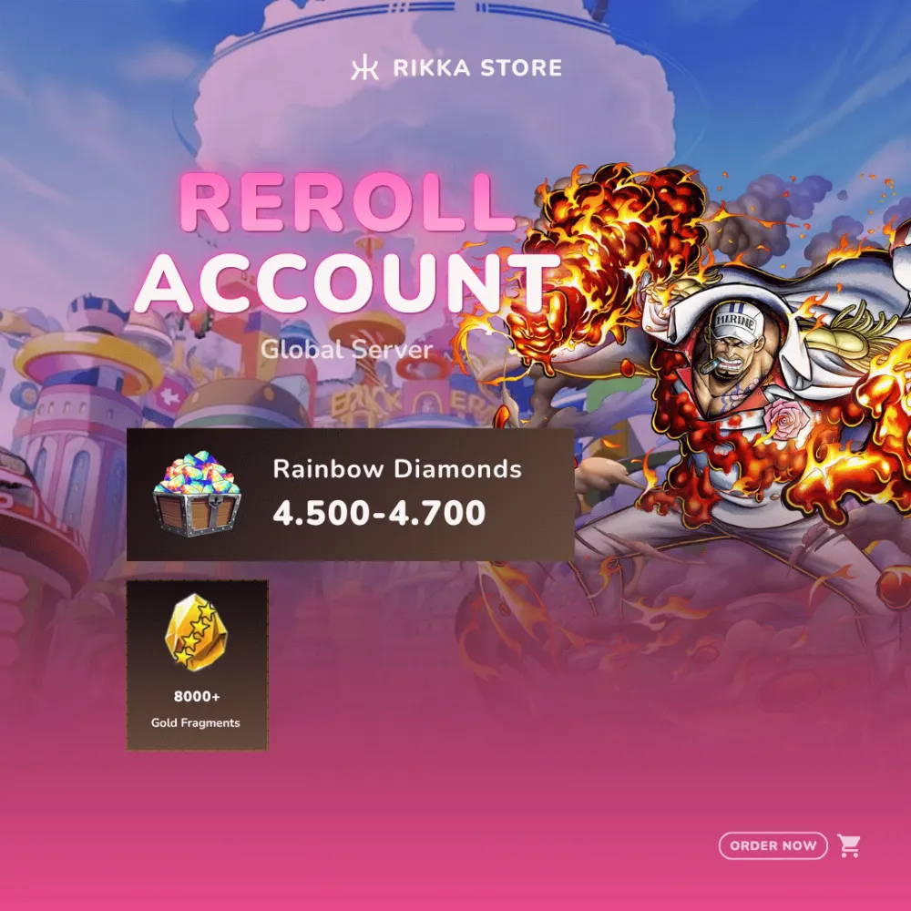 ☆ Global Android | EX Akainu | 4500+ Rainbow Diamonds | 8000+ Gold Fragments | 50-60 6☆