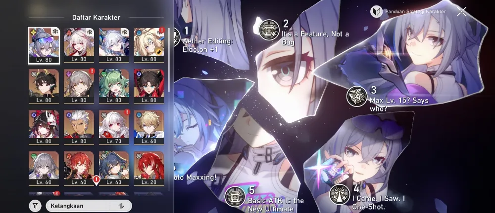 Asia | E6S1 Silver Wolf Lv.999 Premium Tim + Tim Archer E0S1 + Rin E0S1 Huo2 Sparkle