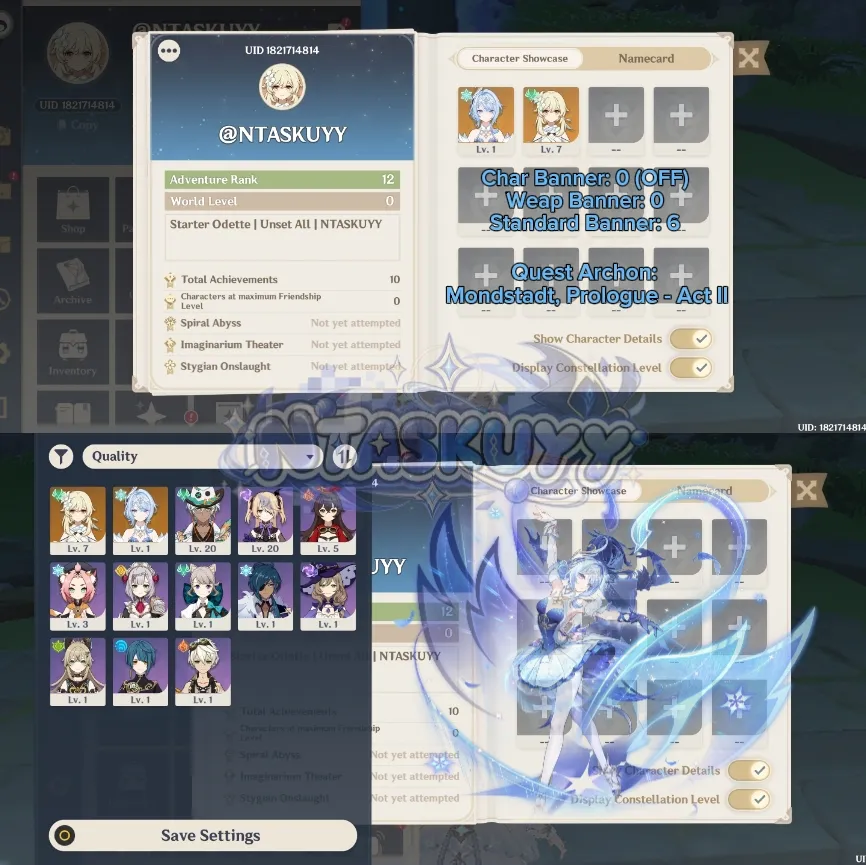 ASIA | AR 12 | Starter Odette | Unset All | Lumime