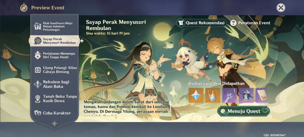 Event Sayap Perak Menyusuri Rembulan
