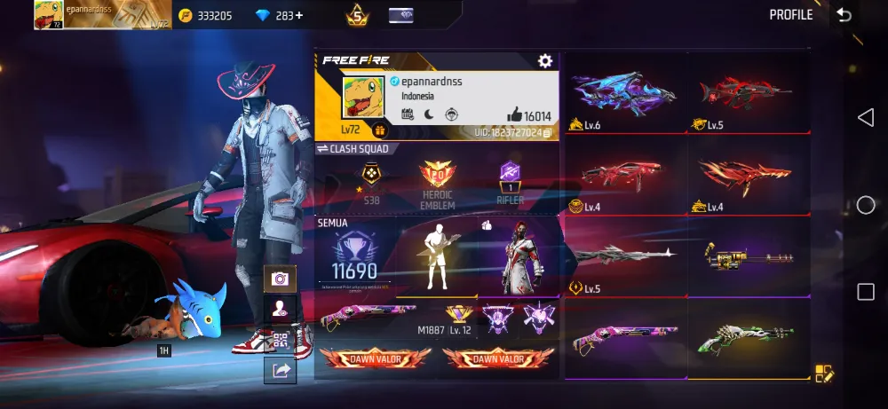 Akun gagah prime 5 | vault 450 | evo 5 gemuk | sg2 6 rasa rapper on
