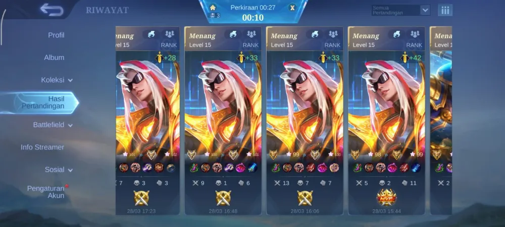 Jasa Joki Rank Legend - Honor