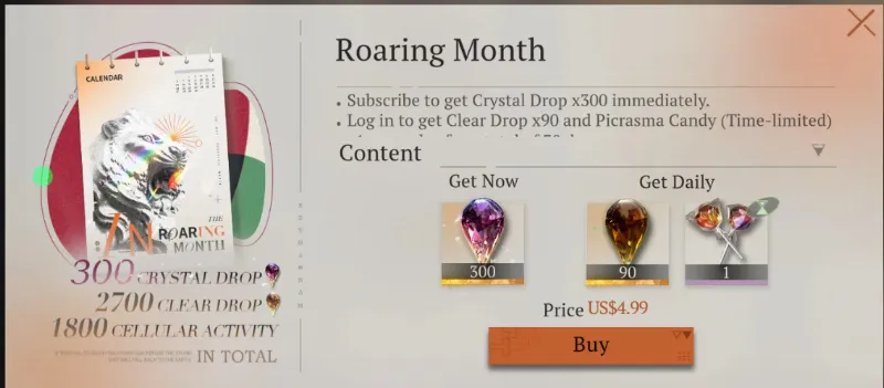 Reverse: 1999 Roaring Month