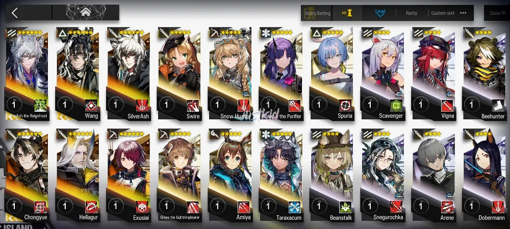 ARKNIGHTS GLOBAL STARTER 6*6 , 3 LIMITED WANG,CHONGYUE,SILVERASH ALTER , SILVERASH,HELLAGUR,EXUSIAI