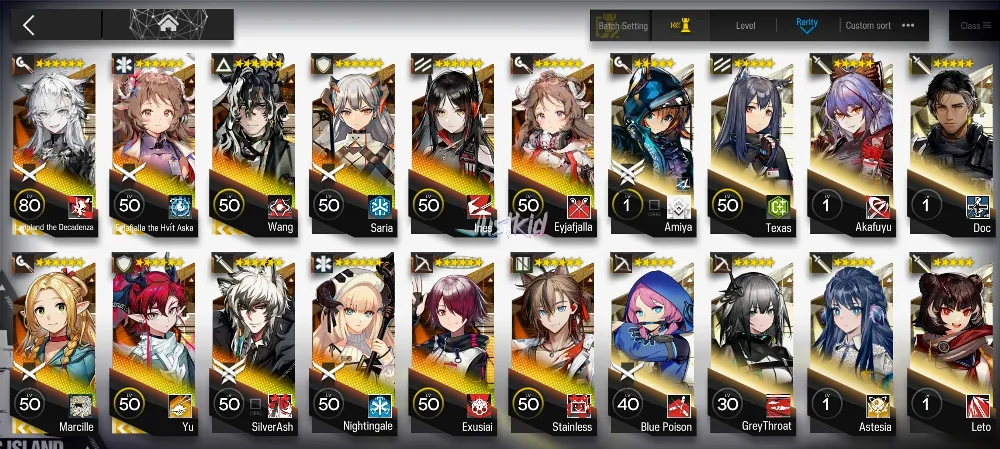ARKNIGHT GLOBAL STARTERMID 12*6 , 5 LIMITED WANG,YU,LAPPLAND ALTER,EYJA ALTER,MARCILLE , INES,EYJA