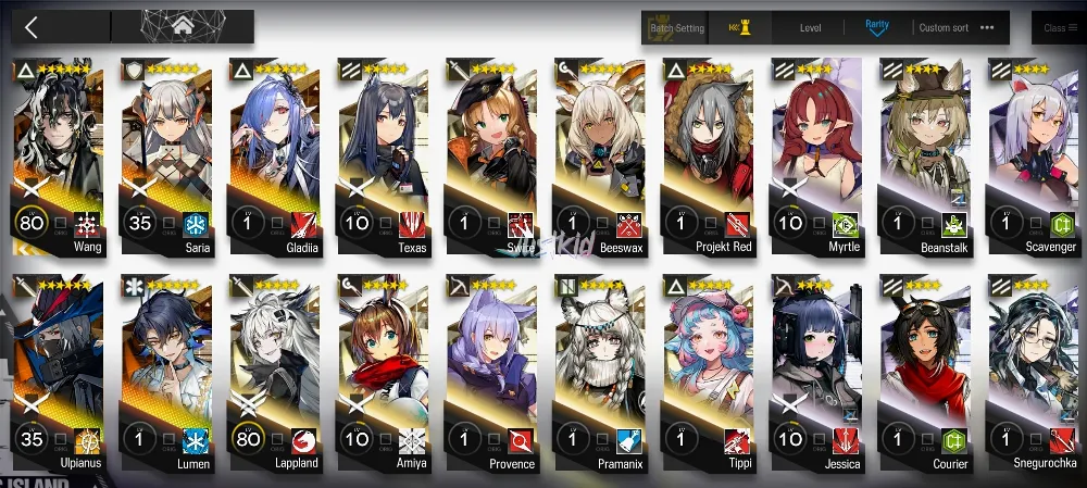 ARKNIGHTS GLOBAL STARTER 5*6 , LIMITED WANG , ULPIANUS,SARIA,LUMEN,GLADIA