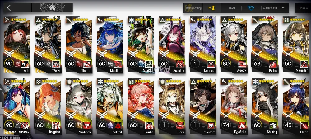 ARKNIGHTS GLOBAL MIDGAME 32*6 , 3 LIMITED WANG,ASH,CHEN ALTER , MON3TR,HARUKA,NECRASS,ULPIANUS,EYJA