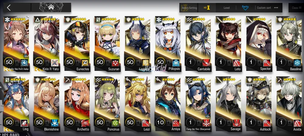 ARKNIGHTS GLOBAL STARTER 7*6 , 3 LIMITED KIRIN YATO,LING,EYJA ALTER , SUZURAN,ARCHETTO,BLEMISHINE