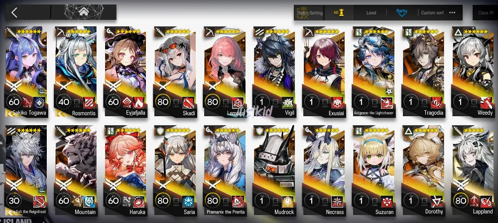 ARKNIGHTS GLOBAL EARLYMID 19*6 , 3 LIMITED SAKIKO,SILVERASH ALTER,ROSMONTIS , PRAMANIX ALTER,HARUKA