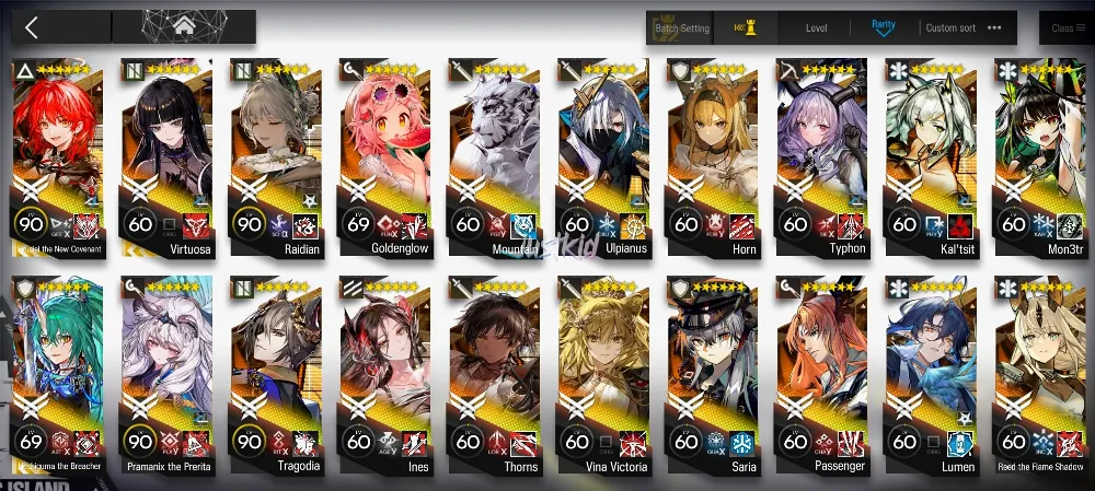 ARKNIGHTS GLOBAL MIDGAME 42*6 , 3 LIMITED EXU ALTER,HOSHI ALTER,VIRTUOSA , PRAMANIX ALTER,TRAGODIA