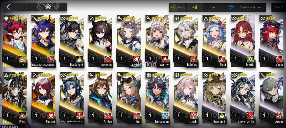 ARKNIGHTS GLOBAL STARTER 4*6 , 2 LIMITED WANG,YU , CHEN DAWNSTREAK,EXUSIAI