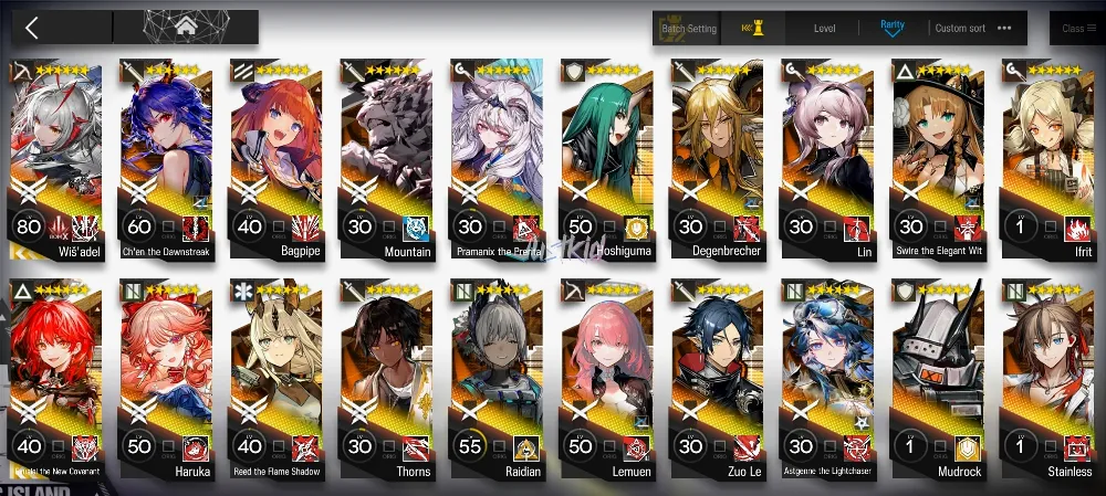 ARKNIGHTS GLOBAL EARLYMID 21*6 , 2 LIMITED WISADEL,EXUSIAI ALTER , PRAMANIX ALTER,HARUKA,LEMUEN