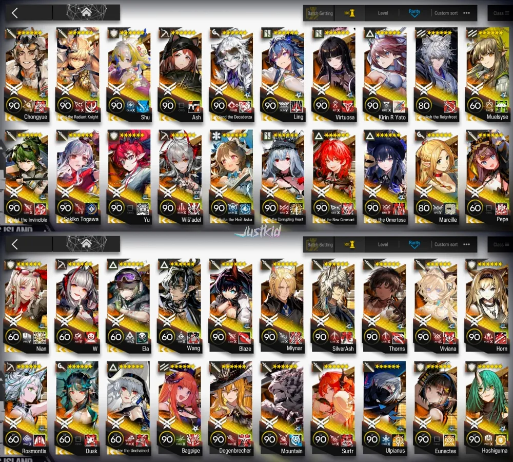 ARKNIGHTS GLOBAL LV.120 , 27/29 LIMITED , 118*6 , 393 (95.6%) T.O , FULL COLLABS , ACCOUNT DAY 1