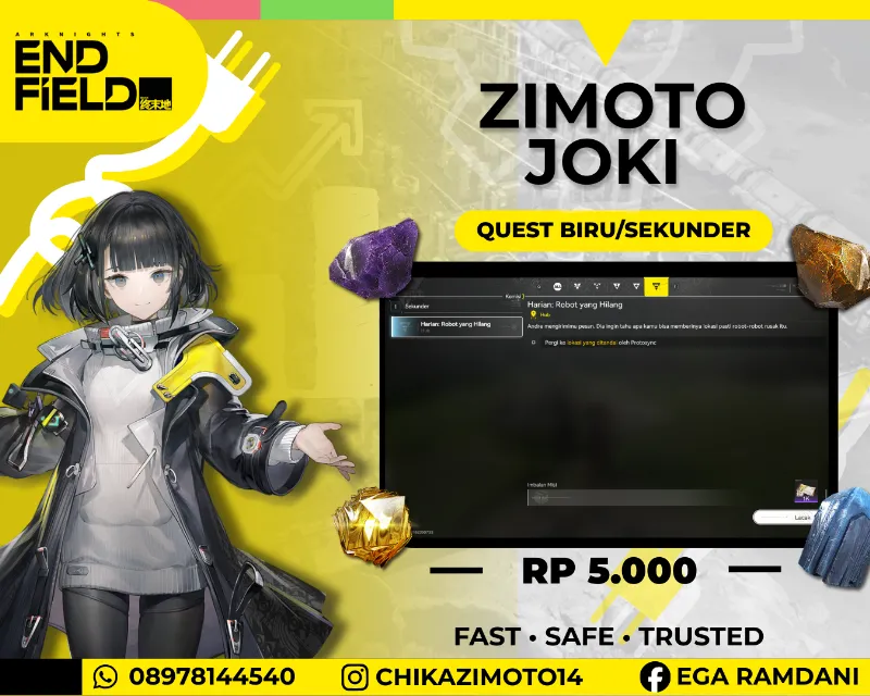 Joki Quest Biru/Sekunder