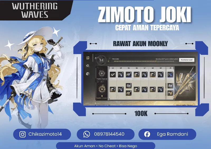 Joki Rawat Akun MONTHLY