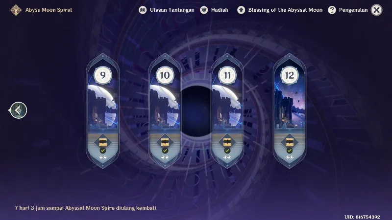 Spiral Abyss Lantai 12